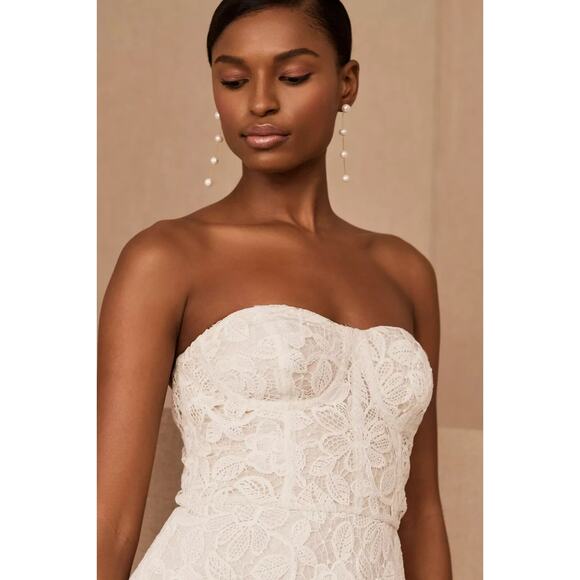 Sachin & Babi Women's Tate Midi Formal Wedding Lace Gown NWT Ivory SZ 8 - Picture 2 of 5